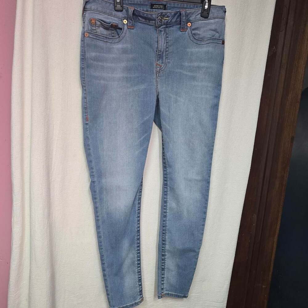 True Religion Jennie Curvy Mid Rise Super Skinny Jeans Size 34